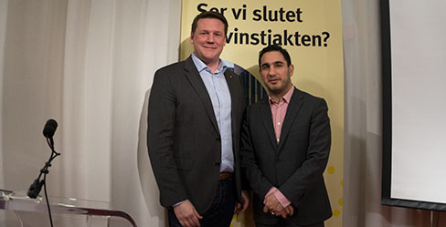 Tobias Baudin och Ardalan Shekarabi