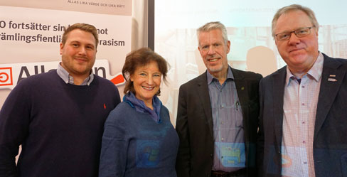 Per Jansson, Annelie Nordström,Erik Gregorii och Hans Palmqvist.